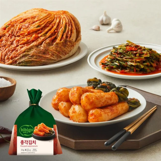 비비고 총각 3kg 외 (열무 3kg, 포기김치 5kg, 10kg 생생 직배송)